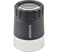 Loupe KAISER avec base translucide - Correcteur dioptrique - Grossissement 4,5x