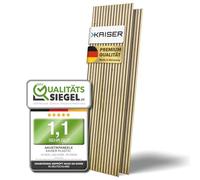 Kaiser plastic® Lot de 2 panneaux acoustiques 3D, muraux, couleur chêne, en différents formats, en placage de bois et feutre, aspect bois moderne, 120 x 60 cm