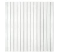 KAISER plastic® Lot de 4 panneaux acoustiques - Couleur : blanc - Panneaux muraux en différents formats - Mur à lamelles de couleur pastel - Revêtement mural moderne (60 x 60 cm)
