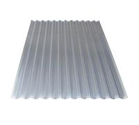 KAISER plastic Lot de 4 plaques ondulées transparentes en nid d'abeille - Plaques ondulées transparentes de 2,5 m de long - Plaques de toit en plastique résistant aux intempéries pour toit ondulé