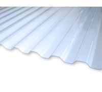 KAISER plastic® Lot de 5 plaques ondulées | Xtra Strong (PC) | lisses et transparentes | trapèze 76/18-1mm d'épaisseur | 90 x 120 cm | Made In Germany