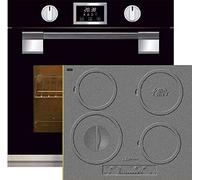 Kaiser Set cuisinière gaz EH 6338 S + KCT 6705 RI four encastrable SOFTCLOSE 11 fonctions + plaque à induction, 60 cm, encastrable 4 zones de cuisson, design fonte