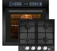 Kaiser Set de cuisine à gaz EH 6306 RS + KCG 6387, Four à encastrer,Acier noir,79L 15 Fkt+plaque de cuisson à gaz 60cm