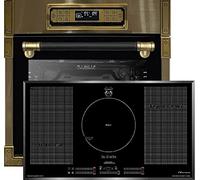 Kaiser Set EH 6726 AD + KCT 7797 FI Em, Cuisinière électrique encastrable rétro 80L, Set de cuisson électrique encastrable + table de cuisson exclusive rétro à induction 77 cm, Quick Heat