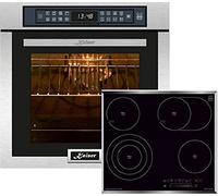 Kaiser Set four EH 6306 R+KCT 6715 F, Four à encastrer,inox,79L 15 Fct. +plaque de cuisson vitrocéramique 60 cm