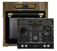 Kaiser Set four EH 6726 AD+KCG 6394, Retro four encastrable 80L,Four électrique +plaque de cuisson à gaz encastrable 60cm