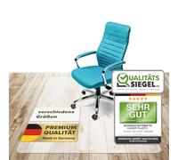 Kaiser Tapis de Protection de Sol pour Chaise de Bureau - Différentes Tailles - sous-Couche pour Chaise de Bureau Transparent - Antidérapant - Pet pour Sol Dur, 120 x 180 cm