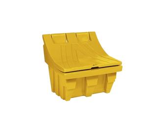 kaiserkraft FRANKEL Bac à sel et Universel en polyéthylène | capacité env 150 l | Jaune