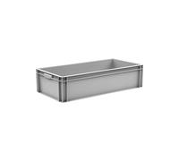 kaiserkraft FRANKEL Bac gerbable normes Europe | capacité 50 l | L x l x h 800 x 400 x 200 mm | PP | gris