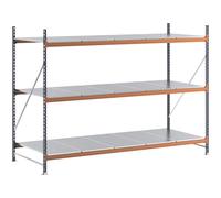 kaiserkraft FRANKEL Rayonnage Extra-Large | Charge Max admissible par rayonnage 6000 kg | h x l x p 2000 x 2798 x 1100 mm | rayonnage de Base