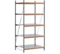 kaiserkraft FRANKEL Rayonnage Extra-Large | Charge Max admissible par rayonnage 6000 kg | h x l x p 3000 x 1448 x 1100 mm | rayonnage de Base