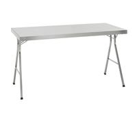 kaiserkraft FRANKEL Table Pliante en INOX | Hauteur 850 mm | l x p 1200 x 700 mm