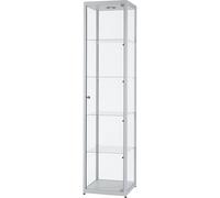 kaiserkraft FRANKEL Vitrine Hauteur 2000 mm | éclairage par diodes | Ø tête de Lampe 35 mm | l x p 500 x 500 mm