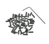 KAISH 50x vis de réglage de hauteur de chevalet de guitare en acier inoxydable US #4-40 x 13 mm pour Stratocaster/Telecaster