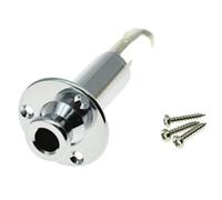 KAISH 6,35 mm pour guitare électrique acoustique, basse, sortie mono borne jack jack jack Noir/doré chrome