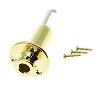 KAISH 6,35 mm pour guitare électrique acoustique, basse, sortie mono borne jack jack jack Noir/doré doré