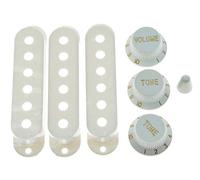 Kaish Blanc ST Strat Pickup Boutons de Couvertures et 5 Way Interrupteur à capuchon
