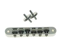 KAISH Chevalet de guitare chromé Tune-O-Matic pour guitare Gibson Les Paul, SG, ES Dot, Gretsch Bigsby avec tiges filetées M4