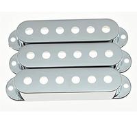 Kaish Chrome 52 mm St Strat Micro pour guitare Plastique couvertures 3 Single Coil pour Fender Stratocaster