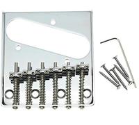 kaish Chrome Chevalet Vintage Tele pour guitare électrique Cendrier w/6 pontets pour Telecaster