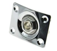 Kaish Chrome Guitare électrique plaque de Jack rectangulaire prise jack