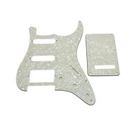 Kaish HSS Strat Pickguard et ST plaque arrière Vibrato Coque âgés de perle