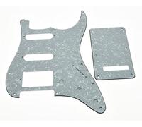Kaish HSS Strat Pickguard et ST plaque arrière Vibrato Coque Blanc perle