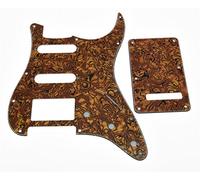 Kaish HSS Strat Pickguard et ST plaque arrière Vibrato Coque tigré