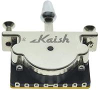 Kaish Interrupteur à levier 5 voies pour guitare Strat Tele Chrome Plastic Tip