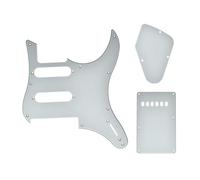 KAISH Jeu de plaques de protection pour guitare électrique avec plaque arrière de trémolo pour Yamaha Pacifica PAC 112 V & 212 V & 612 V HSS Series Guitares Blanc