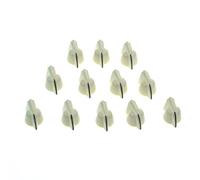 KAISH Lot de 12 boutons vintage mini à tête de poulet 1/4" - Boutons de potentiomètre pour guitare et basse de petite taille - Boutons d'amplificateur et de pédale d'effet à tête de poulet avec vis de