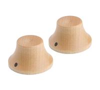 Kaish Lot de 2 boutons en bois pour guitare basse avec indicateur 5 points différents Pack of 2 Bois d'érable