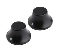 Kaish Lot de 2 boutons en bois pour guitare basse avec indicateur 5 points différents Pack of 2 Ebony Wood
