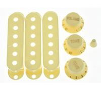 KAISH Lot de 2 cache-boutons pour micro ST Stratocaster Blanc vieilli