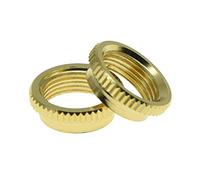 KAISH Lot de 2 écrous à bascule moleté pour guitare Gibson doré