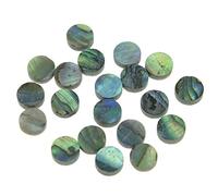 KAISH Lot de 20 picots en coquille d'ormeau naturel pour guitare 6 x 2 mm