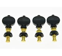 Kaish Lot de 4 Doré W/boutons noirs Ukulélé Tuners Tuning clés chevilles mécaniques