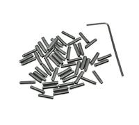 KAISH Lot de 50 vis métriques M3 x 10 en acier inoxydable pour guitare Stratocaster/Telecaster