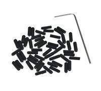 KAISH Lot de 50 vis métriques M3 x 8 noires pour guitare Stratocaster/Telecaster