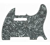 Kaish Noir/blanc Coque Tele Guitare Pickguard Pickguard pour Fender Telecaster