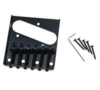 Kaish Noir vintage Tele Cendrier Guitare électrique pont avec corps 6 pontets pour Telecaster