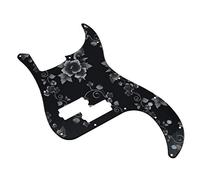 Kaish Pickguard 13 trous en plastique imprimé 3D avec vis PB Bass Scratch plaque s'adapte aux États-Unis et aux Mexicains Fender Flower