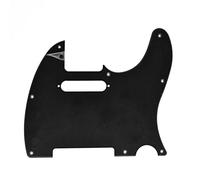 Kaish Pickguard 8 trous pour guitare de style Tele/Telecaster, noir mat 1 couche avec trous de montage pour micros TL