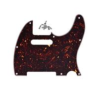 KAISH Pickguard 8 trous style Tele pour Telecaster/Tele Dark Tortoise