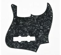 KAISH Pickguard à 4 cordes style J Bass Pickguard pour Jazz J Bass fabriqué aux États-Unis/Mexique Black Pearl