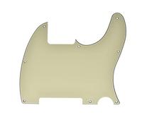 KAISH Pickguard de guitare 8 trous vierge pour Telecaster Esquire Blanc vieilli 3 plis