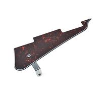 KAISH Pickguard de guitare LP avec support en acier inoxydable chromé et vis de montage en acier pour Gibson Les Paul Rouge/noir