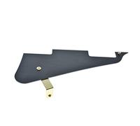 KAISH Pickguard de guitare LP en aluminium anodisé noir avec support en acier inoxydable doré et vis de montage en acier pour Gibson Les Paul USA