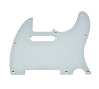 KAISH Pickguard en aluminium mat anodisé TL Pickguard pour Telecaster américain/mexicain Argenté mat