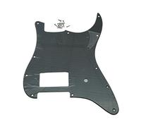 KAISH Pickguard plaque anti-rayures 11 trous style ST/Strat One Humbucker pour guitare Delonge Stratocaster/Strat noir mat 1 pli